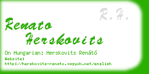 renato herskovits business card