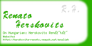 renato herskovits business card